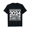 Führerschein 2024 Fahrprüfung bestanden Geschenk T-Shirt