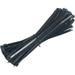 100 Pack Cable Ties Black 3.6mm x 150mm 6 inch Zip Ties Long 40lbs Tensile Strength with UV Resistant Nylon Plastic Self Locking Large Heavy Duty Cable Wrap for Tidy Wires Home Workshop and Garden