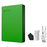 (STEA4000402) Game Drive for Xbox 4TB External Hard Drive Portable HDD â€“ Designed for Xbox One Green BOLT AXTION Bundle Like New