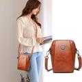 NGTEVOOS Clearance Special Offers All-match Vertical Cellphone Bag Women s Crossbody Mini Bag Fashion Vertical Style Mobile Phone Bag Brown Black&Friday Offers