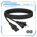KONKIN BOO AC Power Cord Cable Replacement For Sony Portable CFDZW755 CFD-ZW770 CFD-Z110 CFD-Z120 CFDZ110 CFDZ120 CD/MP3 Player AM/FM Cassette Radio Boombox