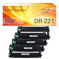 Catch Supplies Compatible Drum Unit for Brother DR-221CL for HL-3180CDW HL-3140CW HL-3170CDW MFC-9130CW MFC-9330CDW Printer (Black Cyan Magenta Yellow 4-Pack)