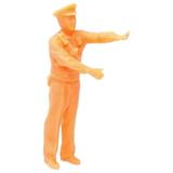 1/64 Scale Diorama Figure Miniature Layout Resin Character Traffic Police for Doll House Decoration Model Trains Railway Sets give way