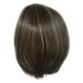 Mishuowoti wigs human hair glueless wigs human hair pre plucked pre cut wig for women Fashion Synthetic Brown Short Straight Hair Wig Natural Hair Full Wigs For Women Brown One Size