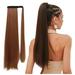 NRUDPQV human hair wigs for women Wig Female Ponytail Wig Long Straight Hair Extension Piece Ponytail Wig Female Adult Female Costume Wigs Toupees A