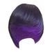 Purple Wigs Human Hair Fashion Women s Full Wig Short Wig Full Cover Bang Wig Styling Cool Wig Human Hair Wig