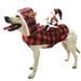 WIBACKER Santa Claus Riding on Dog Christmas Costumes Pet Dogs Cat Elk Ear Hoodie Cape Cloak XXL