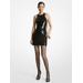 Michael Kors Sequined Jersey Tank Dress Black L