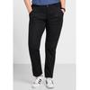 Chinohose SHEEGO "Große Größen", Damen, Gr. 26, Kurzgrößen, schwarz, Obermaterial: 97% Baumwolle, 3% Elasthan, unifarben, casual, lang, Hosen, in Stretch-Qualität