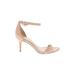 Sam Edelman Heels: Tan Print Shoes - Women's Size 6 - Open Toe