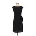 Chetta B Casual Dress - Sheath: Black Solid Dresses - Women's Size 4