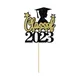 Décorations de gâteau de remise des diplômes thème 2023 décorations de gâteau de classe fête de