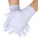 Gants de smoking formels unisexes gants de père Noël uniformes blancs solides gants d'inspection