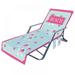 Beach Chair Towel Chaise Lounge Cover with Pockets Pool Chair Towel for Outdoor Patio Garden