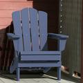 WangSiDun Outdoor Plastic Adirondack Chair Resin Navy