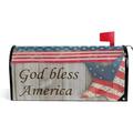 America Patriotic Message Mailbox Cover God Bless Americna Mailbox Wrap Home Decorative for Standard Mailboxes