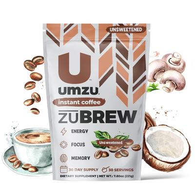 zuBREW: Instant Coffee with Lion's Mane Mushrooms & Dynamine