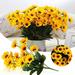 Decorative Individual sunflower flower Single flowers Single sunflower Artificial Plants Single Simulated Silk Flowers Living Room Decoration Floral Arrangement Sunflowers Fake For