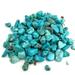 CNKOO Blue Turquoise 100g Natural Chip Stone Beads 5-8mm Healing Crystal Irregular Gemstones Drilled DIY Loose Rocks Bead Crystal for Bracelet Earrings Necklace Jewelry Making Crafting