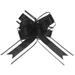 10pcs 9 Inch Extra Large Pull Bow Gift Wrapping Big Organza Bows Ribbon Black for Wedding Baskets Presents