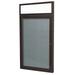 Ghent s Vinyl 36 x 24 1 Door Enclosed Bulletin Board in Stone