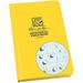 hard cover notebook 4 3/4 x 7 1/2 yellow cover geological pattern (no. 540f)