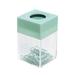 COFEST Storage & Organization Macaron Color Originalit Magnetic Paper Clip Storage Bucket Office Stationery Storage Convenient Pin Box With Magnetic Top Suitable For Desk Cute Office Binders Green