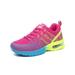 Gomelly Women Running Shoe Air Cushion Tennis Shoes Mesh Sneakers Lightweight Trainers Workout Athletic Fashion Sneaker Rose Red 6.5