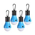 Campings Light [4 Pack] Doukey Portable Camping Lantern Bulb LED Tent Lanterns Emergency Light Camping Essentials Tent Accessories LED Lantern for Backpacking Camping Hiking Hurricane Outage - blue