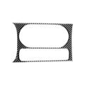 Car Water Cup Holder Panel Trim Cover Carbon Fiber Decoration for Audi- A3L 2021 2022 Interior Accessories