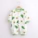 Vedolay Boy s 2023 Jumpsuits Toddler Boy s Floral Print Bow Front Long Sleeve Halter Romper Shorts Green 9-12 Months