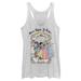 Juniors White Disney Princesses Once Upon A Time Tri-Blend Tank Top
