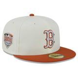 Men's New Era Cream/Orange Boston Red Sox 59FIFTY Fitted Hat