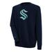 Men's Antigua Deep Sea Blue Seattle Kraken Victory Pullover Sweatshirt