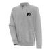 Men's Antigua Heather Gray Philadelphia Flyers Victory Full-Zip Jacket