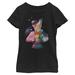 Girls Youth Black Mulan Anime T-Shirt