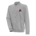 Men's Antigua Heather Gray Arizona Coyotes Victory Full-Zip Jacket