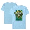 Men's Owlbear Light Blue Dungeons & Dragons Tarot Card T-Shirt