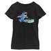 Girls Youth Black Lilo and Stitch DJ T-Shirt