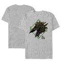 Men's Gray Dungeons & Dragons Green Dragon Logo T-Shirt