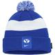 Youth Nike Royal BYU Cougars Cuffed Knit Hat with Pom