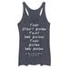 Juniors Heather Navy Friends They Don't Know Tri-Blend Tank Top