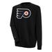 Men's Antigua Black Philadelphia Flyers Victory Pullover Sweatshirt