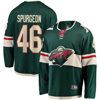 Minnesota Wild Fanatics Branded Home Breakaway Jersey - Green - Jared Spurgeon - Mens Image