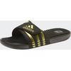 Badesandale ADIDAS SPORTSWEAR "ADISSAGE BADESCHLAPPEN", Gr. 39, gold (core schwarz, gold metallic, core schwarz), Synthetik, glänzend, sportlich, Schuhe