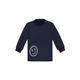 Sweatshirt TRIGEMA "TRIGEMA mit Smiley-Print" Gr. 92, blau (navy) Baby Sweatshirts