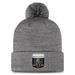 Men's Fanatics Branded Gray Vegas Golden Knights Authentic Pro Home Ice Cuffed Knit Hat with Pom