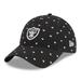 Girls Toddler Black Las Vegas Raiders Hearts 9TWENTY Adjustable Hat