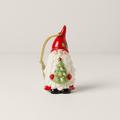 Lenox Christmas Gnome Hanging Figurine Ornament Ceramic/Porcelain in Green/Red/White | 4 H x 2 W x 2 D in | Wayfair 894901