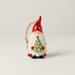 Lenox Christmas Gnome Hanging Figurine Ornament Ceramic/Porcelain in Green/Red/White | 4 H x 2 W x 2 D in | Wayfair 894901